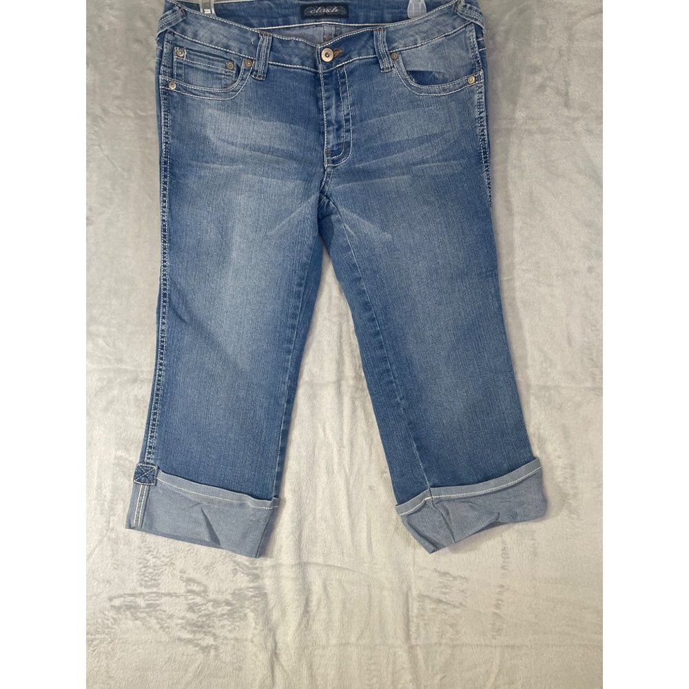 Clash women's capri size 13 denim cuff jeans